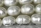 FWP171 14.5 inches 5mm - 6mm rice white freshwater pearl strands