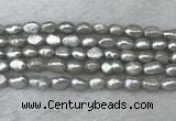 FWP276 15 inches 6mm - 7mm baroque grey freshwater pearl strands