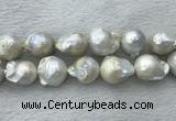 FWP363 15 inches 18mm - 22mm baroque freshwater nucleated pearl beads