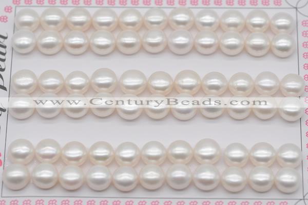 FWP459 half-drilled 7.5-8mm bread freshwater pearl beads