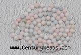 GMN118 Hand-knotted 6mm morganite 108 beads mala necklaces