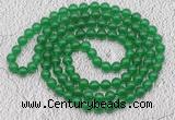 GMN16 Hand-knotted 8mm candy jade 108 beads mala necklaces