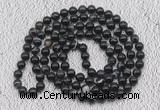 GMN420 Hand-knotted 8mm, 10mm black banded agate 108 beads mala necklaces