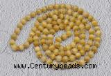 GMN491 Hand-knotted 8mm, 10mm golden tiger eye 108 beads mala necklaces