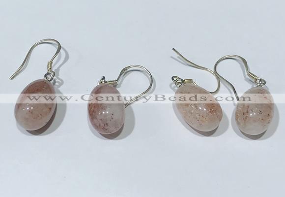 NGE413 10*14mm teardrop moonstone earrings wholesale