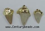 NGP1677 18*25mm - 22*30mm shark teeth pendants wholesale