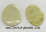 NGP5863 35*55mm - 38*58mm freeform lemon jade pendants wholesale