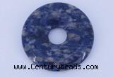 NGP611 5pcs 7*40mm new sodalite gemstone donut pendants wholesale