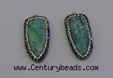 NGP7015 20*45mm arrowhead amazonite gemstone pendants wholesale