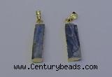 NGP7045 8*32mm - 10*30mm rectangle blue kyanite pendants