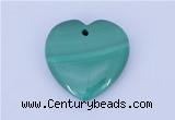 NGP716 30*30mm heart natural malachite gemstone pendant