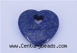 NGP723 26*26mm heart natural lapis lazuli gemstone pendant