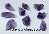 NGP9750 10*16mm-18*25mm freeform amethyst pendants wholesale