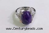 NGR3032 925 sterling silver with 10*14mm oval charoite rings