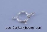 SSC207 5pcs 12.5mm 925 sterling silver spring rings clasps